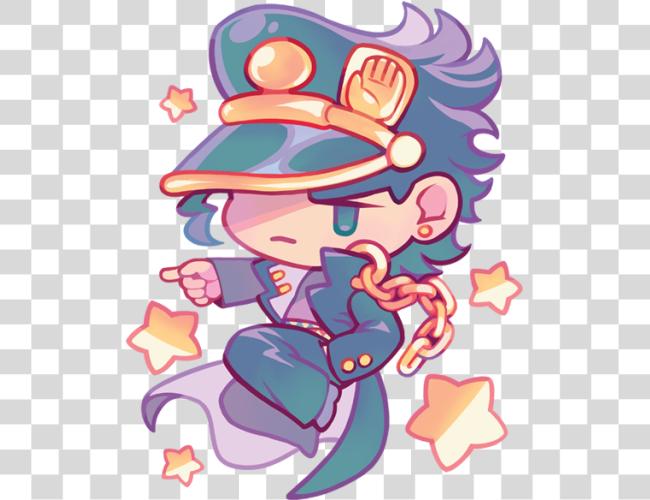 تحميل cm Jotaro Kujo Jojos Bizarre مغامرة Chibi مقطوعة فن