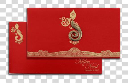 Download Hindu Wedding Cards Illustration PNG file