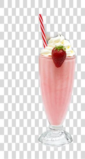 Download Strawberry Milkshake PNG file