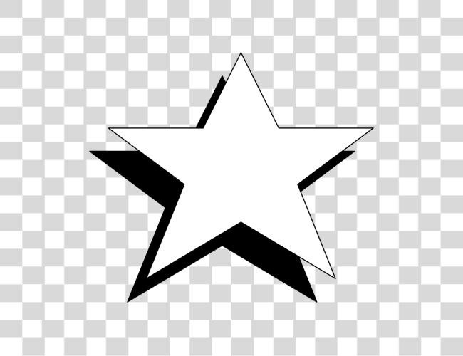 Download Stars Black And White Image Star In Black N White Clip Art