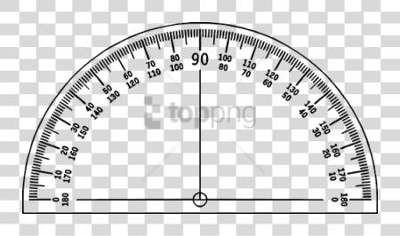 تحميل Protractor صورة مع طباعة Printable Protractor بي ان جي ملف