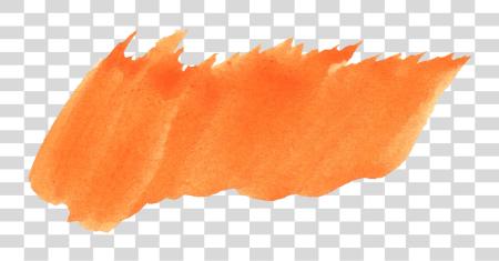 Download Orange Watercolor Brush Stroke PNG file