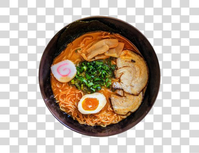 Download Ramen Okawari Spicy Miso Ramen Riverside Ca Miso Ramen blanco Clip arte