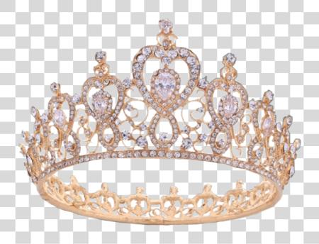 Download tiara icono oro goldcrown corona jewel jewels Quince rosa oro corona PNG file