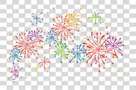 Download Happy New Year Fireworks PNG file