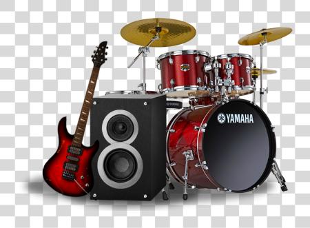 Download el deportes Yamaha Acoustic Drum Kit PNG file