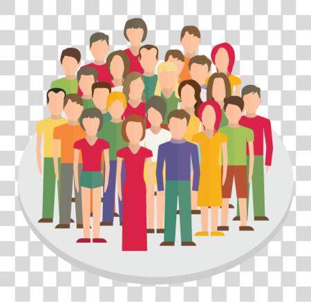 Download Crowd persona icono grupo Of People PNG file