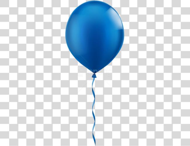 Download Single Blue Balloon Blue Balloon Clip Art