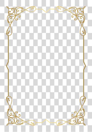 Download Decorative marco Border Clip arte Image Gallery oro floral Border PNG file