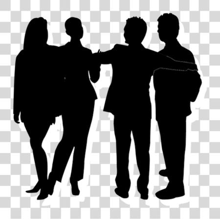 Download Group Silhouette Group Of People Silhouette PNG file