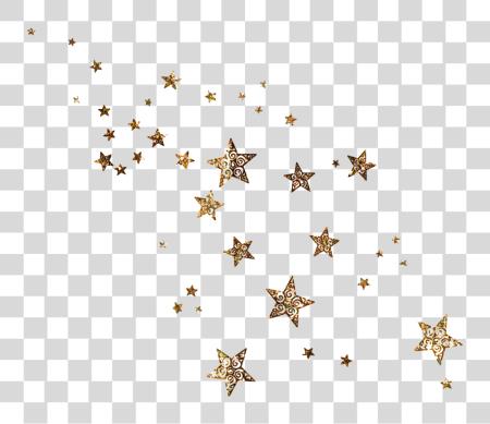 下载 黄金 星 Glittery PNG file