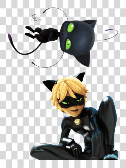 Download Molde Para O video Do Canal bricolaje Talitah Sampaio Miraculous Ladybug E gato Noir PNG file