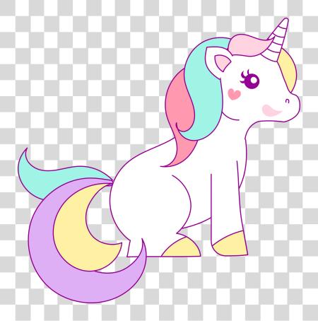 تحميل Girly Unicorn Arco Iris وحيد القرن بي ان جي ملف