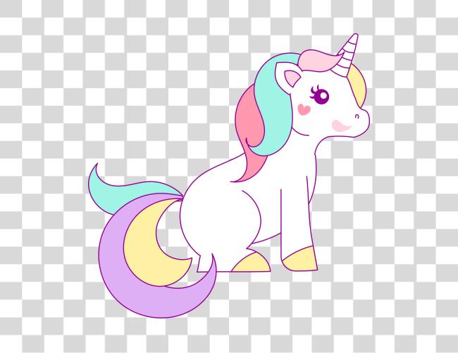 Download Girly unicornio Arco Iris Unicornio Clip arte