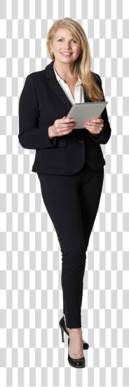 Download Business Woman Standing PNG file