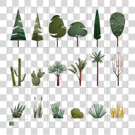 Download Trees Exterior Plants Illustration PNG file