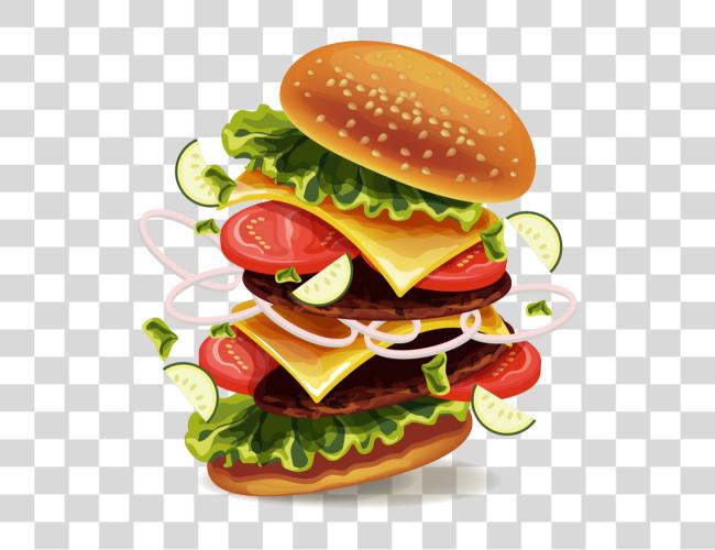 Download King Hamburger Burger Food Drink Fries Dog Burger Clip Art