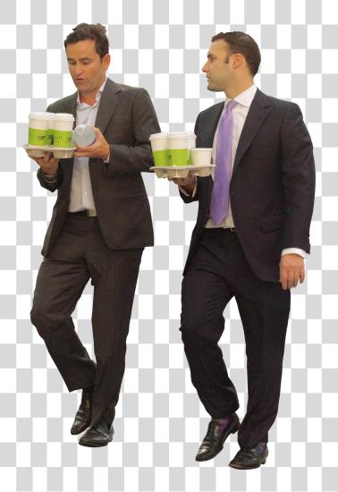 Download Business hombres caminando con café People caminando Business People caminando PNG file