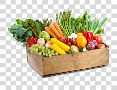 Download Box Of Fruit And Vegetables PNG file