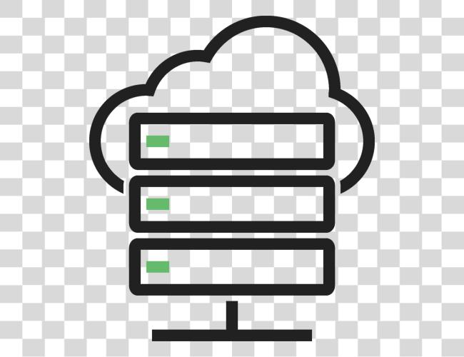 تحميل Cloud Server أيقونة مقطوعة فن