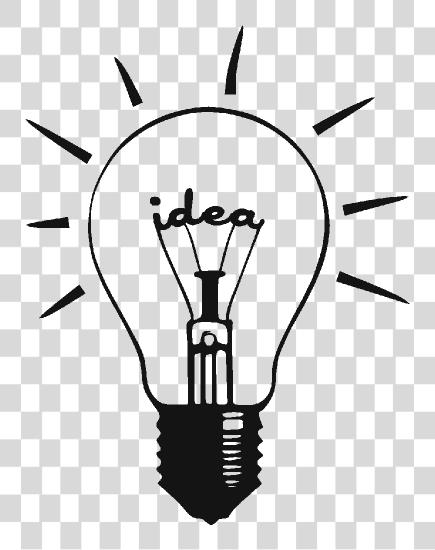 Download Idea dibujo Lamp luz Bulb PNG file