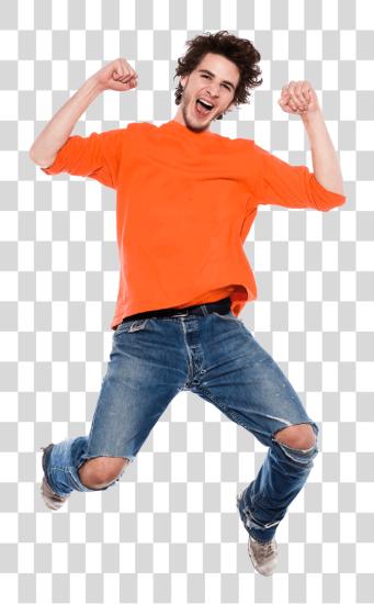 Download Happy Man Jumping PNG file