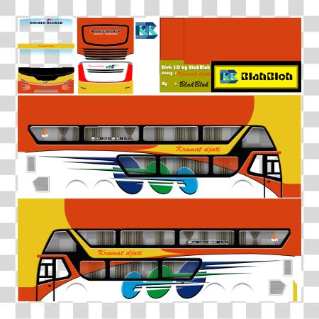 Download Kumpulan Livery autobús Simulator Indonesia Part Livery Bussid Double Decker PNG file