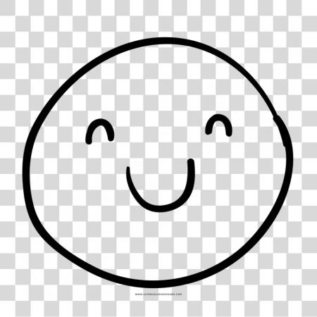 Download Happy Face Coloring Pages Cara Feliz Dibujo PNG file