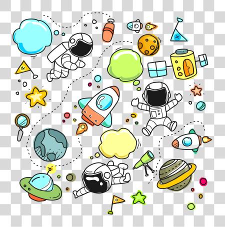 Download Planets Collection Space Theme Cartoon PNG file