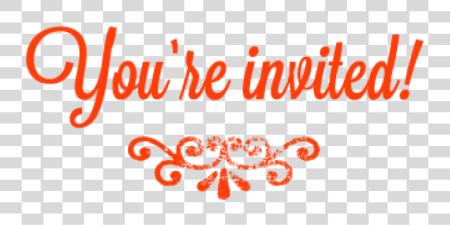 下载 Youre Invited You Are Invited PNG file