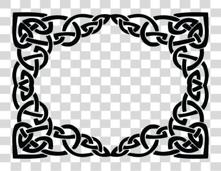 下载 Celtic Border 框架 Celtic Knot Border PNG file