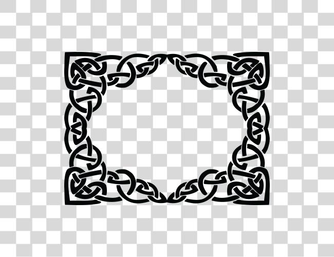 下载 Celtic Border 框架 Celtic Knot Border Clip 艺术