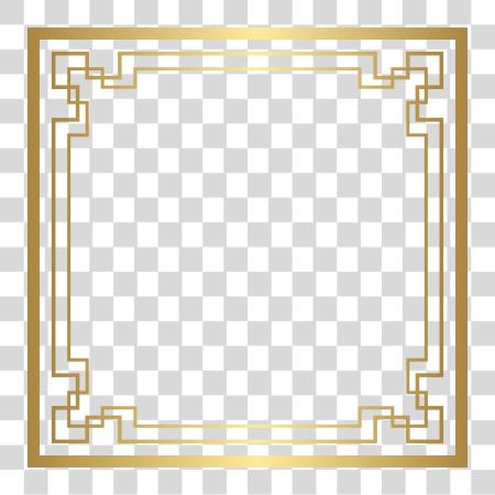 Download Gold Frames Golden Borders Yellow PNG file