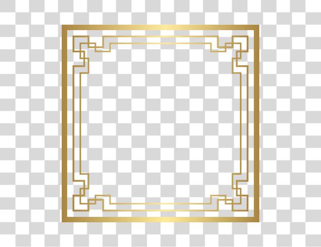 Download Gold Frames Golden Borders Yellow Clip Art