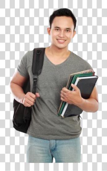 Download Education Prospecting Services College Student With Books PNG file