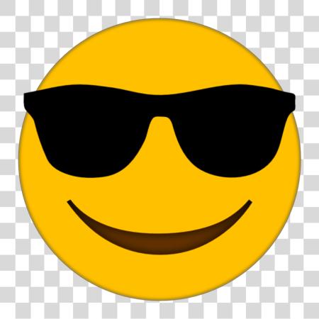 Download gafas de sol emoji sonriente cara Cool emoji PNG file