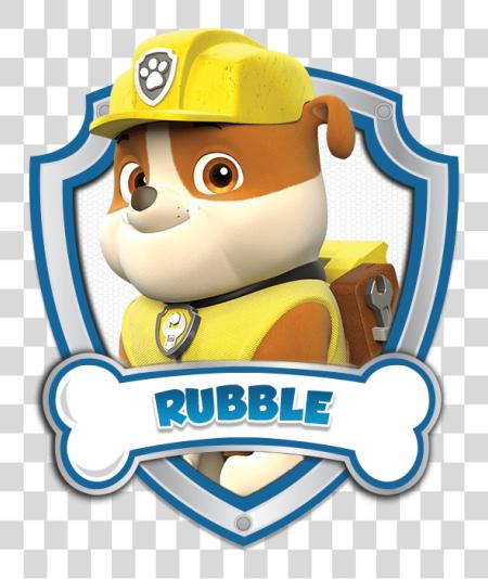 Download Rubble Paw Patrol logotipo 5 por Carolyn Paw Patrol Rubble PNG file