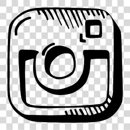 Download Instagram blanco negro logotipo PNG file