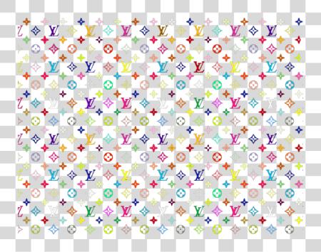 下载 Louis Vuitton Logo Louis Vuitton Multicolor Print PNG file