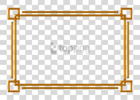 Download oro marco Image con negro Border PNG file