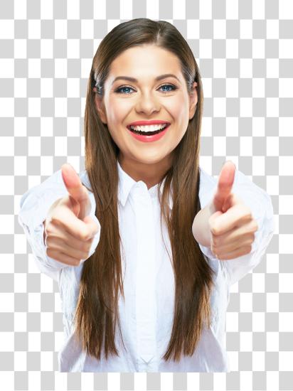 Download Girl Thumbs Up Small Thumbs Up Girl PNG file