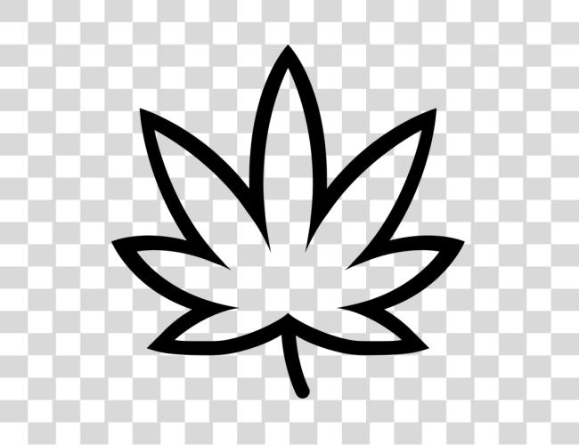 Download Pot Leaf Outline Cannabis Leaf Outline Clip Art