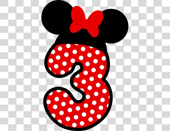 Download Minnie Mouse Number Numero 5 Minnie Clip Art