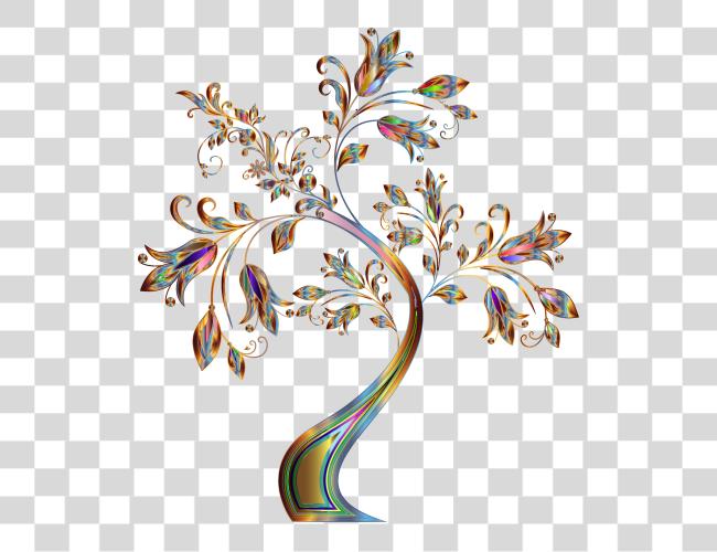 Download This Icons Design Of Floral Tree Supplemental Flower Border Lines Design Clip Art