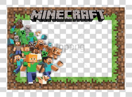 下载 Convite Minecraft Image 與 Moldura Para Foto Minecraft PNG file