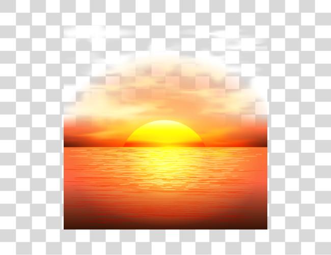 تحميل متجه سماء Sunrise Sunset No خلفية مقطوعة فن