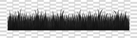 Download Black Grass Grass Black And White PNG file