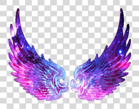 Download alas tumblr galaxy ángel fantasía lindo bluewings Tiktok PNG file