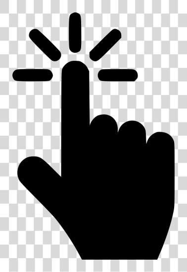 Download Cursor Press Button Index Finger Pointer Point Click Icon PNG file