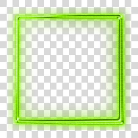 Download mq verde neon marco frames border borders verde Neon Square PNG file